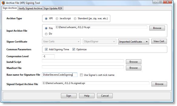 Howto: Add a Digital Signature to a Firefox Add-on | Didier Stevens