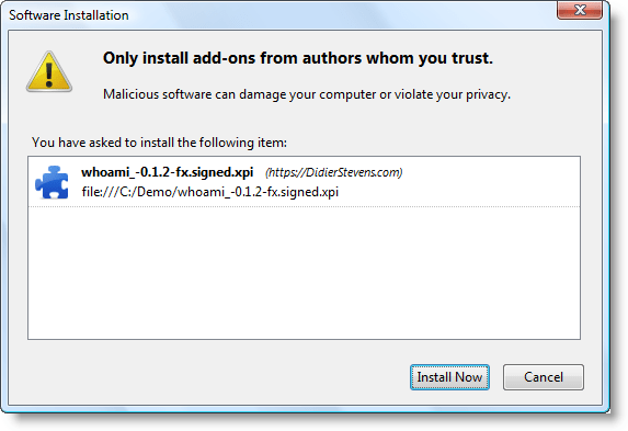 Howto: Add a Digital Signature to a Firefox Add-on | Didier Stevens
