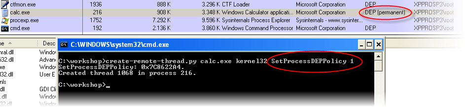 using createremotethread – advanced windows... Quickpost: create-remote-thread.py | Didier Stevens